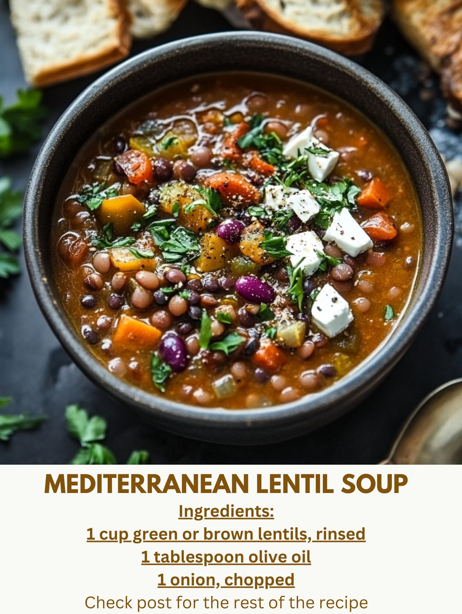 Mediterranean Lentil Soup: A Wholesome Delight – Infloin Recipes