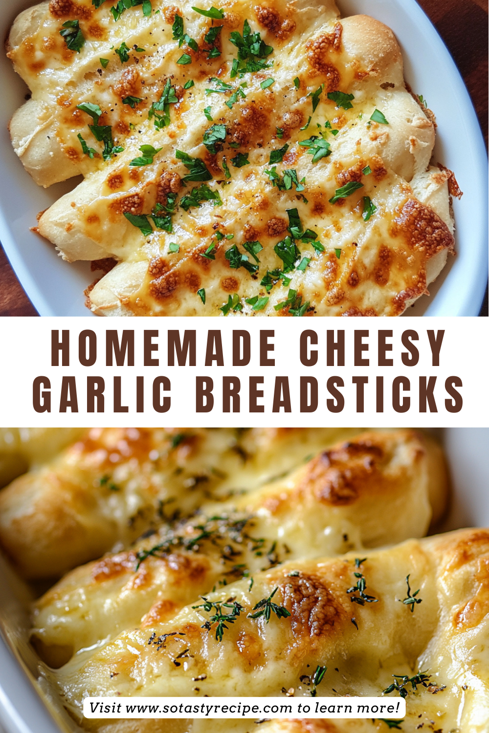  Homemade Cheesy Garlic Breadsticks