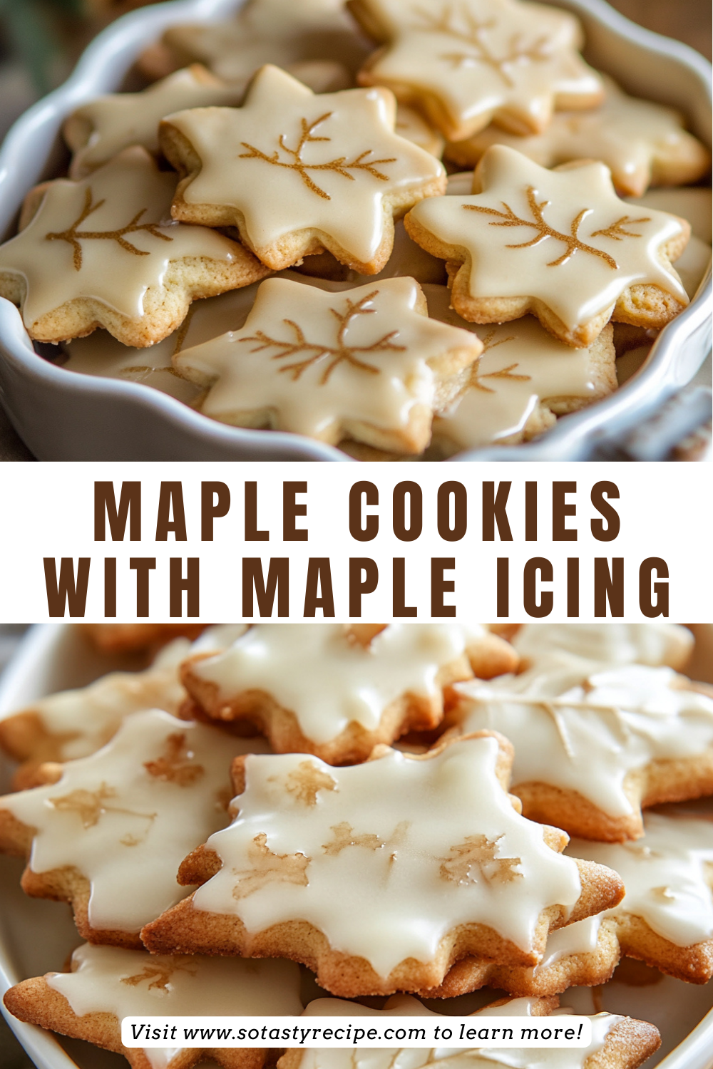 Maple Cookies with Maple Icing