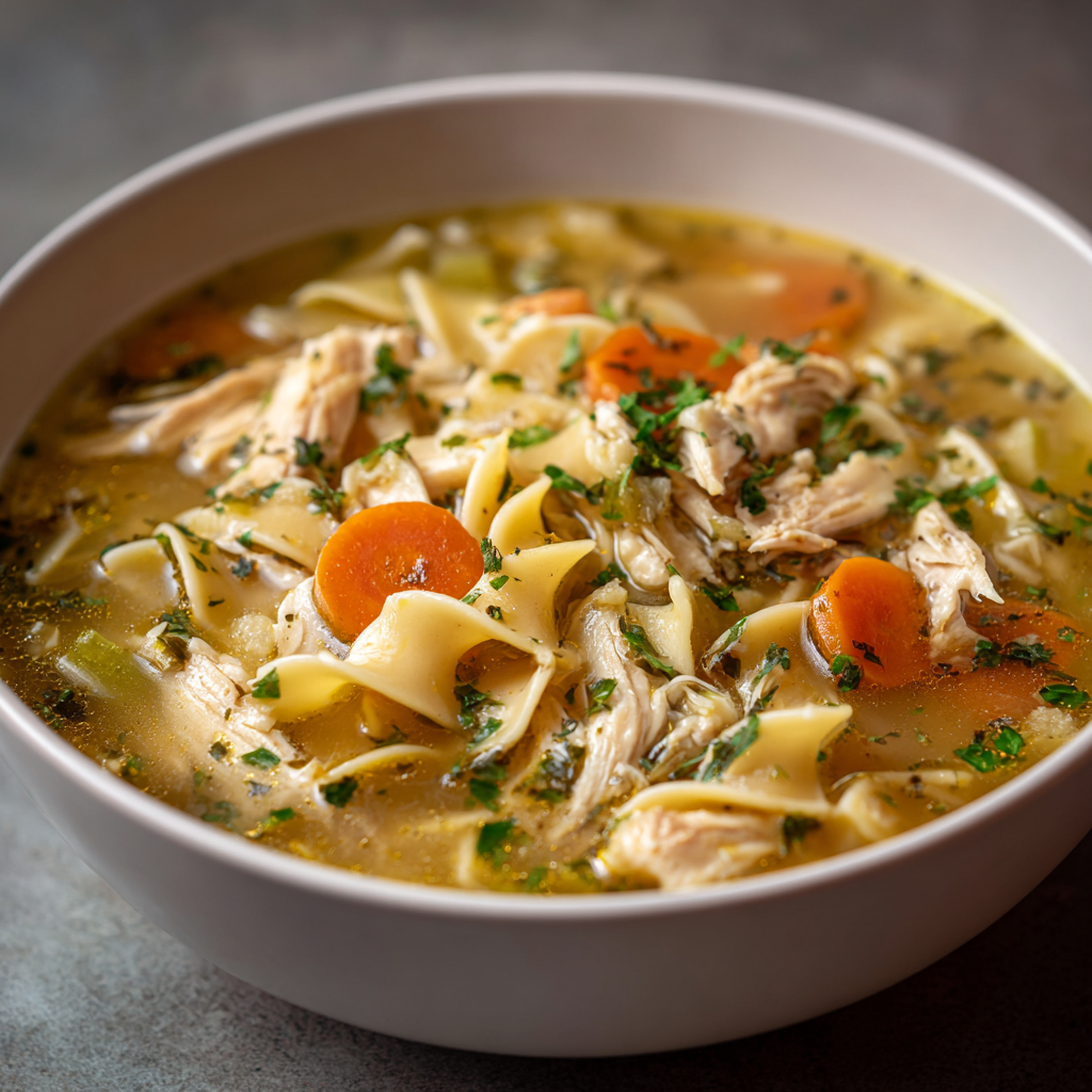 Winter Instant Pot Chicken Noodle Soup