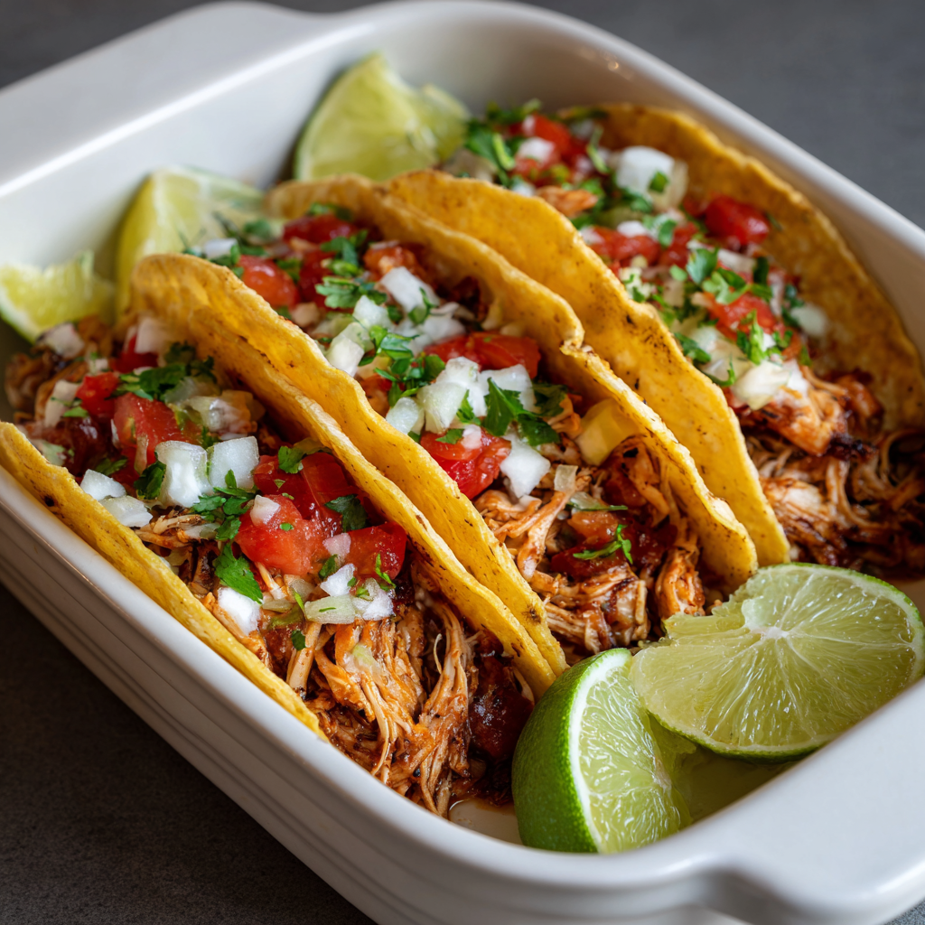 Crockpot Chicken Tacos (Winter Version)