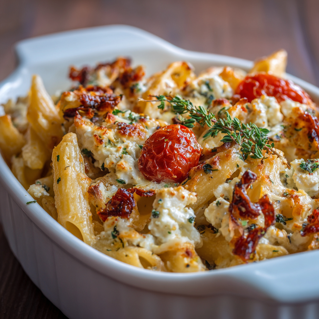 Winter Baked Feta Pasta