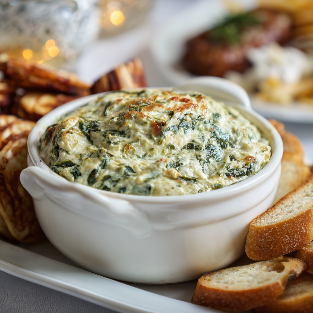 Super Bowl Spinach Artichoke Dip