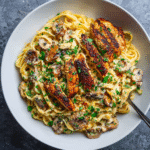 Winter Spicy Cream Pasta