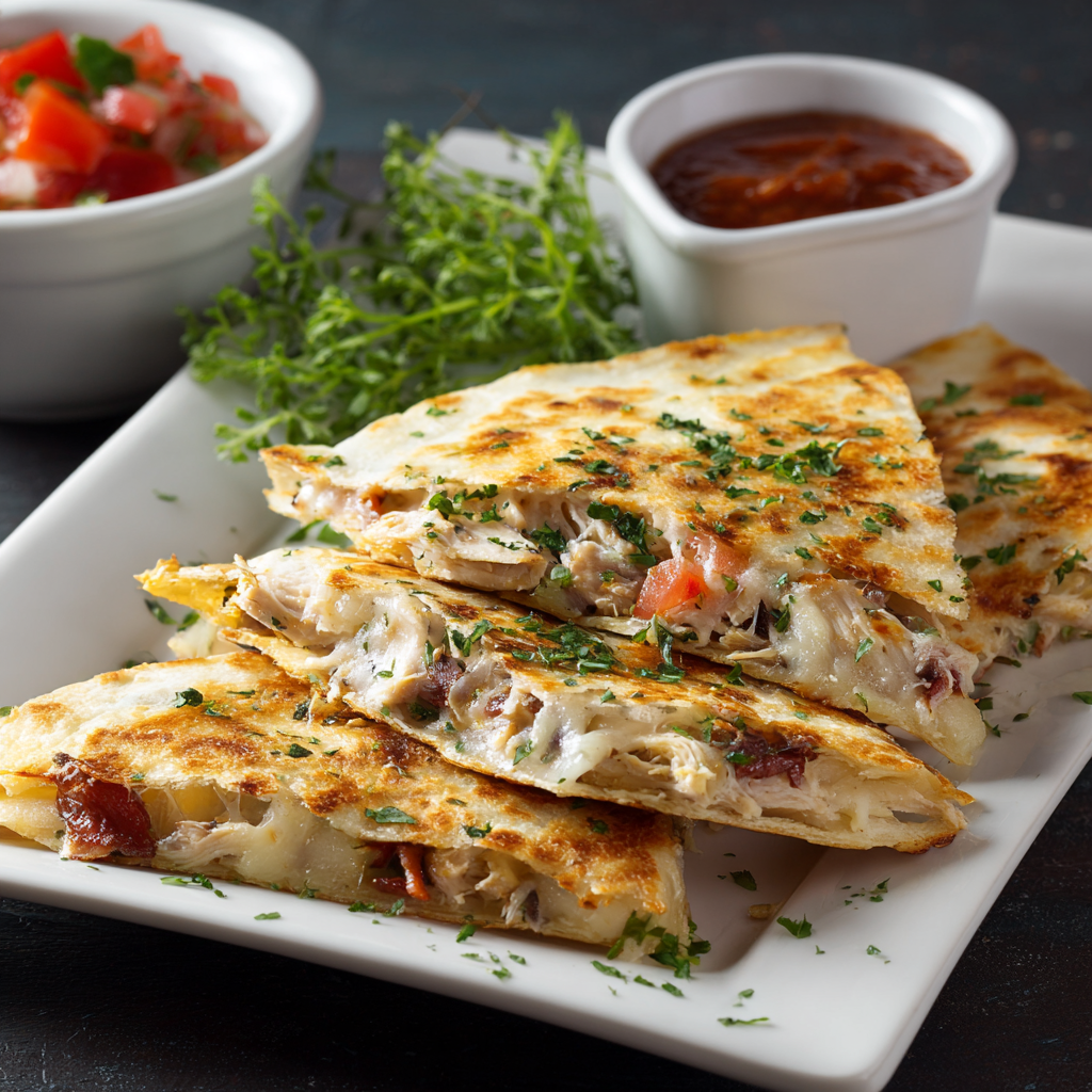 Super Bowl Chicken Quesadillas