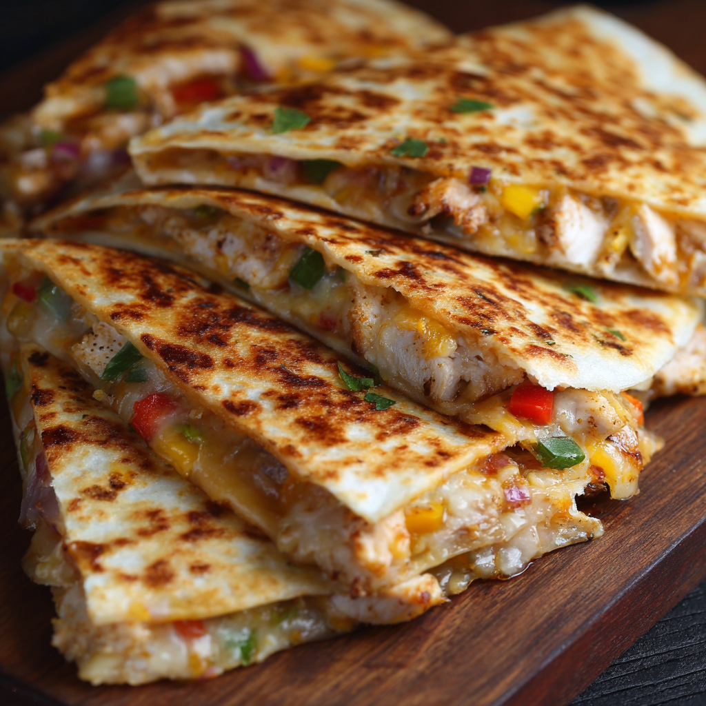 Super Bowl Chicken Quesadillas