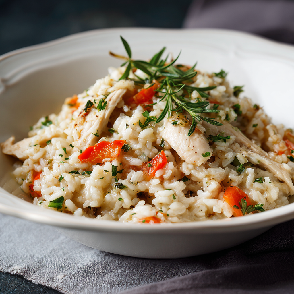 Easy Dinner Leftover Chicken Rice Skillet