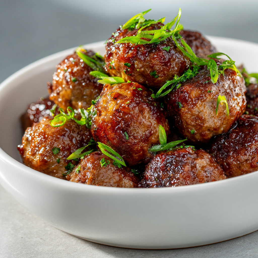 Super Bowl Honey Garlic Meatballs