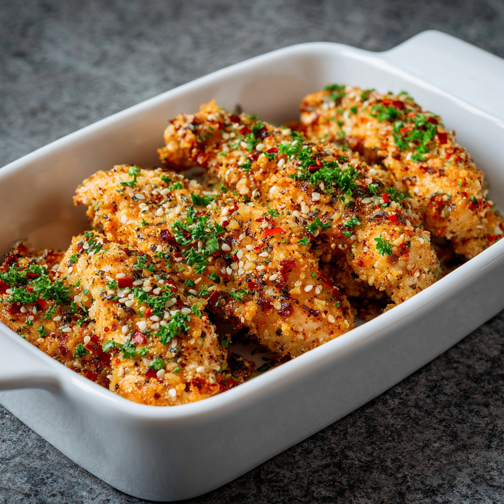 Healthy Gameday Baked Chicken Tenders
