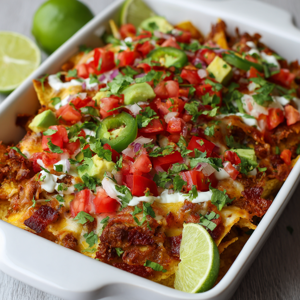 Super Bowl Loaded Nachos Recipe