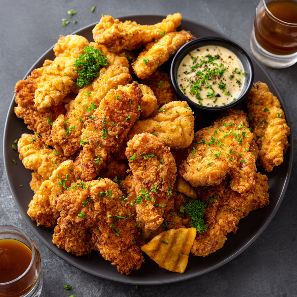 Game Day Crispy Chicken Tenders Platter Recipe