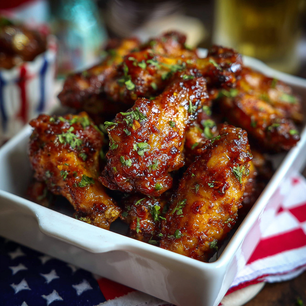 Super Bowl Firecracker Chicken Wings Recipe