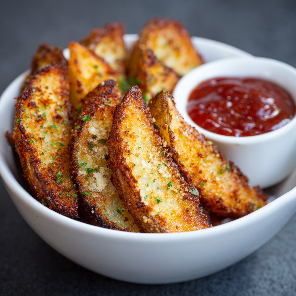 Super Bowl Crispy Parmesan Potato Wedges
