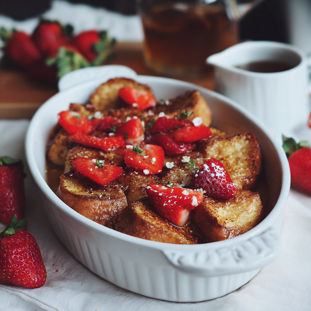 Strawberry French Toast Recipe for Valentine's Morning