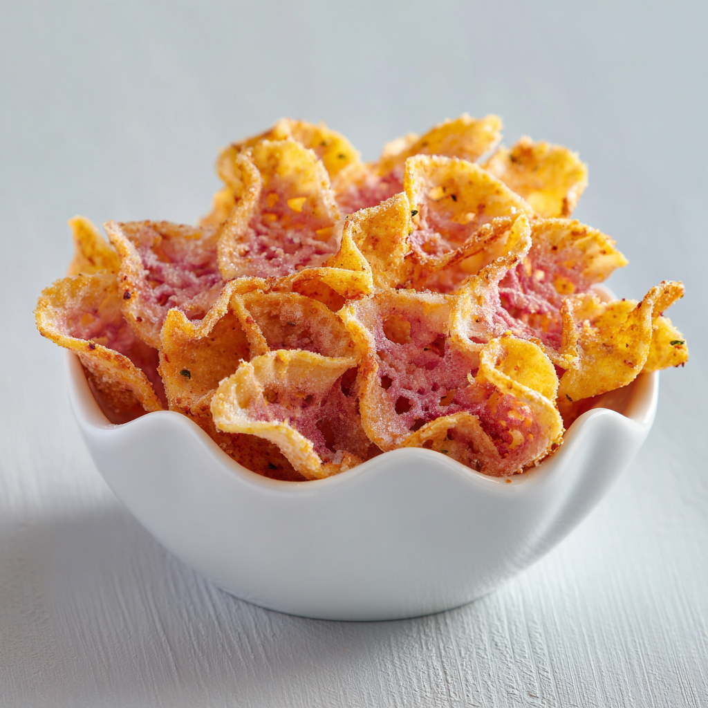 Pink Pasta Chips Recipe