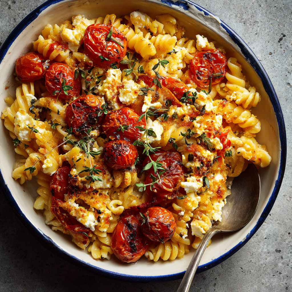 Valentine's Baked Feta Tomato Pasta Recipe