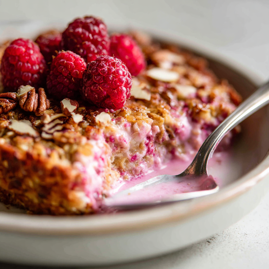 Pink Baked Oatmeal Recipe