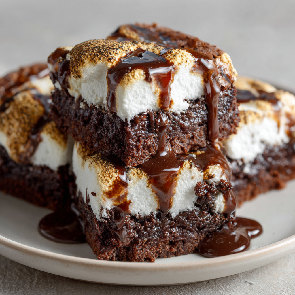 Melted Marshmallow Brownies Recipe