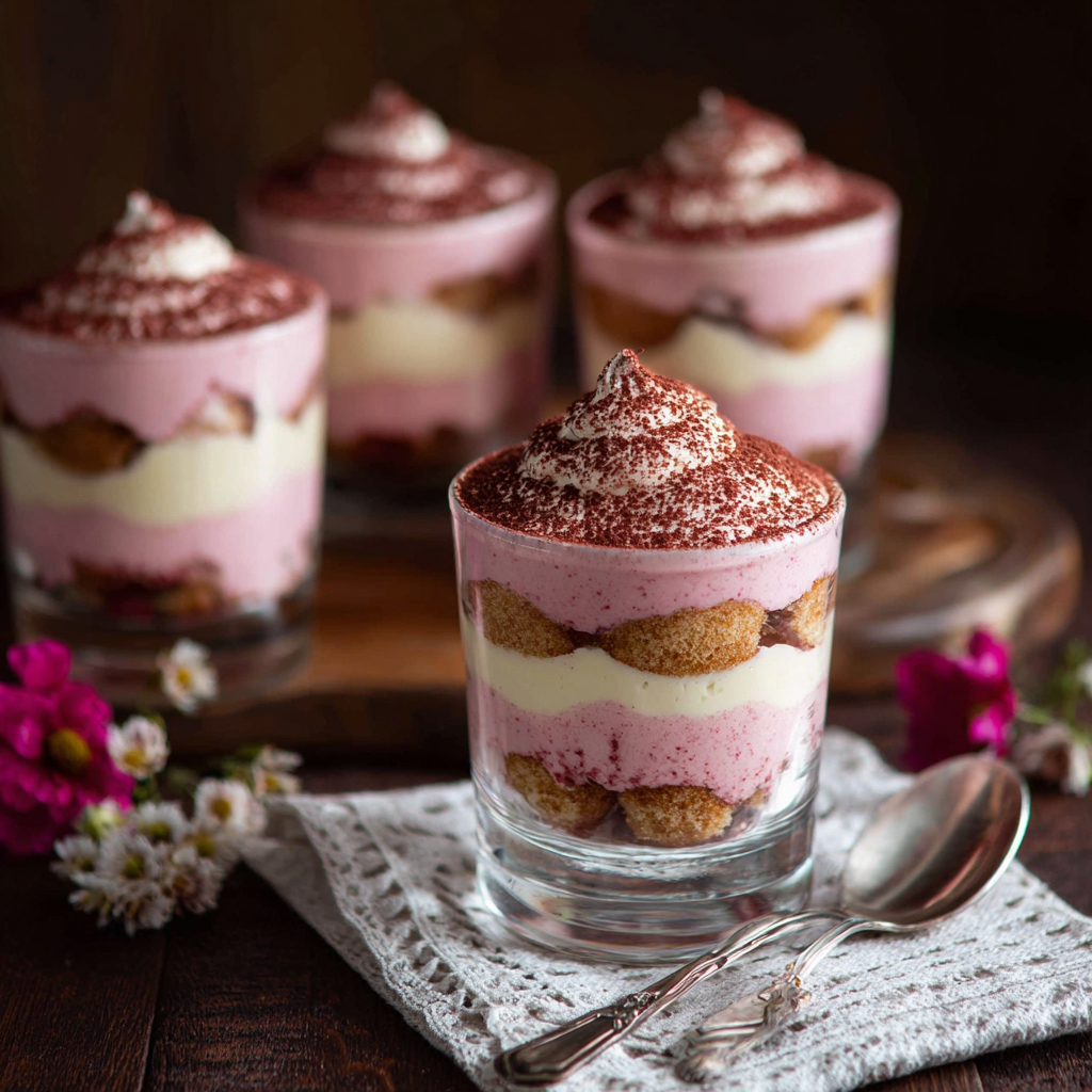 Pink Tiramisu Cups Recipe No Alcohol