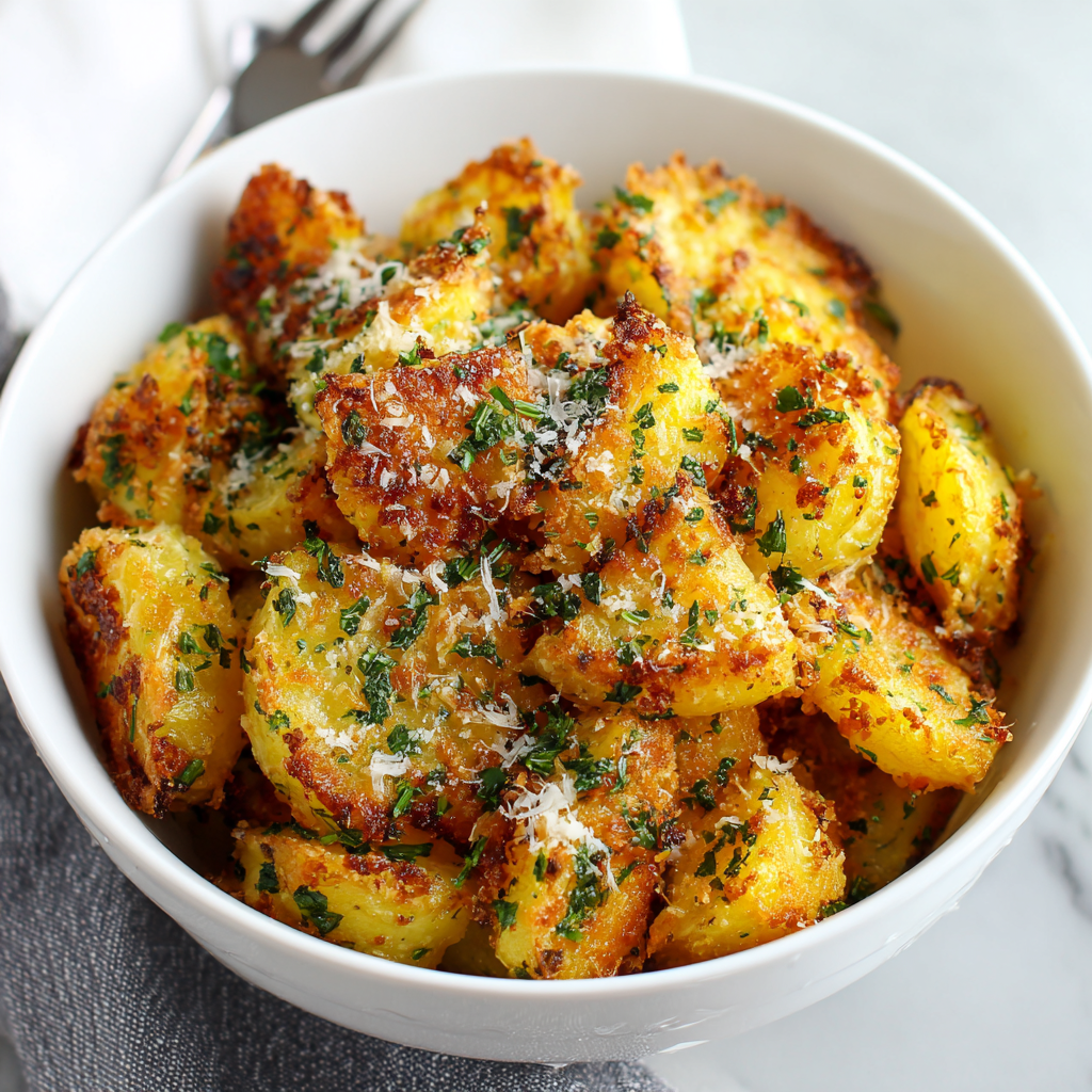 Game Day Crispy Parmesan Potatoes