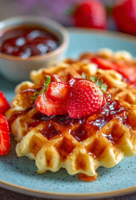 Sourdough Discard Waffles Recipe