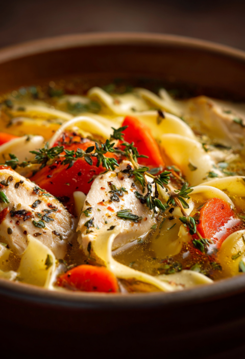 Winter Chicken Noodle Soup Recipe