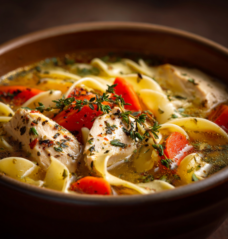 Winter Chicken Noodle Soup Recipe