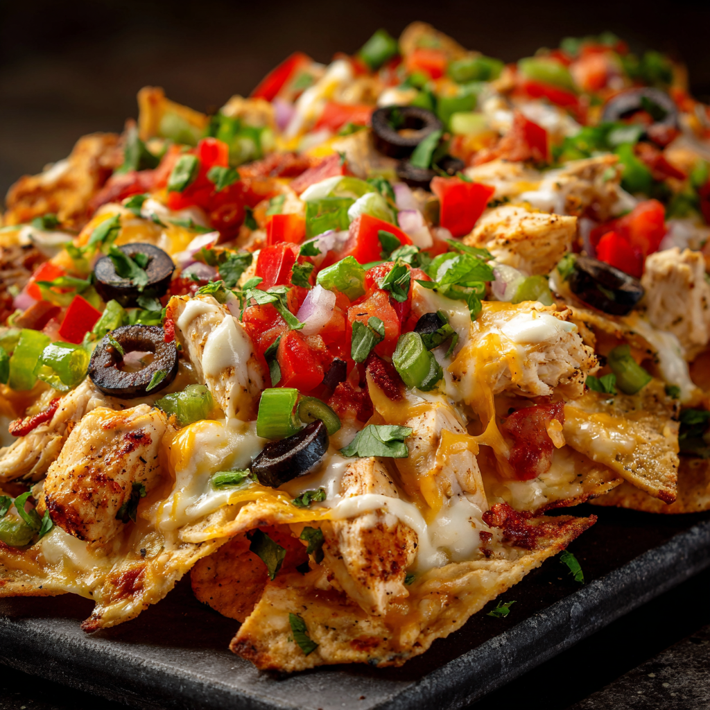 Super Bowl Chicken Nachos
