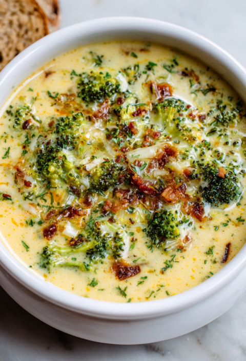 Winter Broccoli Cheddar Soup Recipe