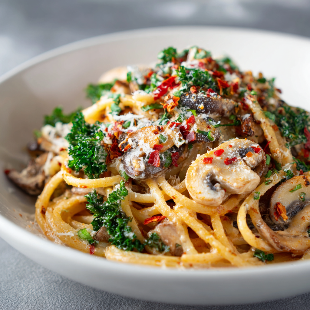 Winter Spicy Cream Pasta